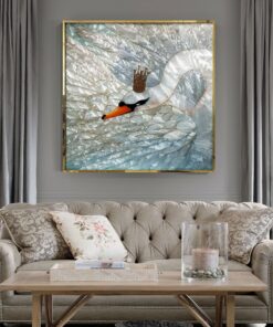 Tranh khảm trai nhân tạo hình thiên nga