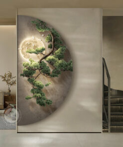 Tranh một nửa vòng tròn độc đáo