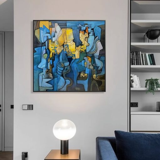 tranh-son-dau-truu-tuong-hien-dai 1 Tranh sơn dầu trừu tượng hiện đại