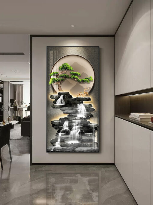 tranh-trang-tri-kho-doc 2 Tranh trang trí hành lang lối đi khổ dọc