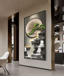 Tranh trang trí hành lang lối đi khổ dọc