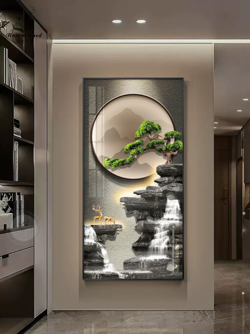 tranh-trang-tri-kho-doc 4 Tranh trang trí hành lang lối đi khổ dọc