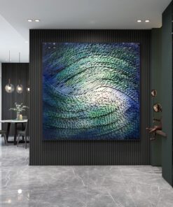 Tranh trừu tượng 3D khổ vuông