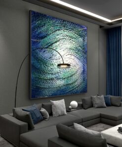 Tranh trừu tượng 3D khổ vuông