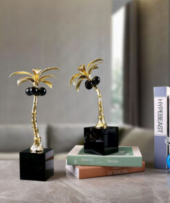 Mô hình cây dừa trang trí kệ sách