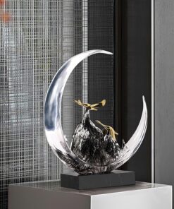 Mô hình chim hạc vượt núi để bàn