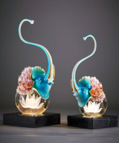 Mô hình động vật pha lê kèm đèn led