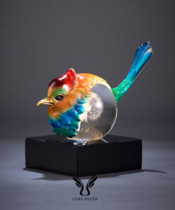 Mẫu chim cú pha lê kèm đèn led