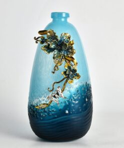 Bình hoa thủy tinh tráng men