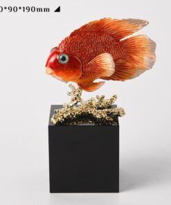 Mô hình cá vẹt trang trí kệ tivi