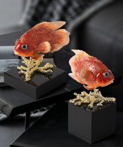 Mô hình cá vẹt trang trí kệ tivi