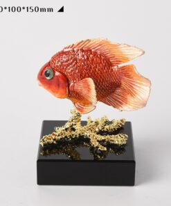 Mô hình cá vẹt trang trí kệ tivi