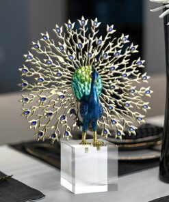 Tượng chim công để bàn