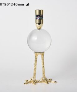 Chân nến quả cầu pha lê