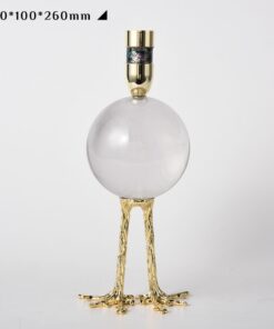 Chân nến quả cầu pha lê