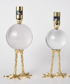 Chân nến quả cầu pha lê