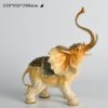 Tượng voi để bàn tráng men