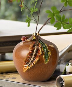 Bình căm hoa bằng gốm phong cách Vintage