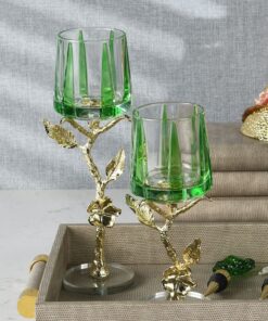 Chân nến thủy tinh