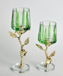 Chân nến thủy tinh