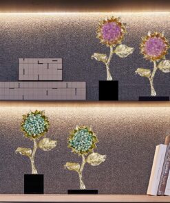 Mô hình hoa hướng dương pha lê