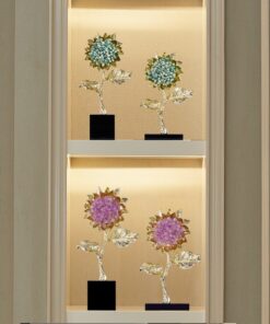 Mô hình hoa hướng dương pha lê