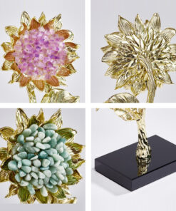 Mô hình hoa hướng dương pha lê