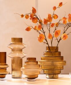 Bộ bình cắm hoa kết hợp decor