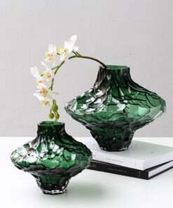 Bộ bình hoa thủy tinh cắm hoa đơn