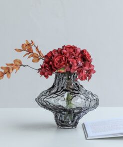 Bộ bình hoa thủy tinh cắm hoa đơn