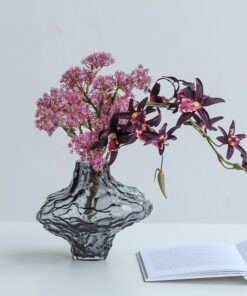 Bộ bình hoa thủy tinh cắm hoa đơn