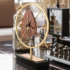Đồng hồ gỗ óc cho để bàn làm việc