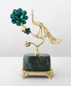 Tượng chim công hoa mẫu đơn