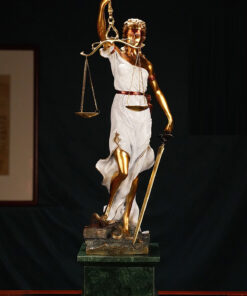 Tượng nữ thần công lý bằng đồng nguyên chất