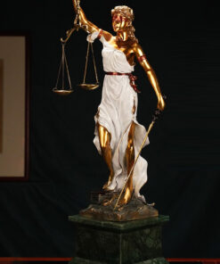 Tượng nữ thần công lý bằng đồng nguyên chất