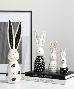 Bộ tượng thỏ bằng gốm