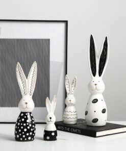 Bộ tượng thỏ bằng gốm