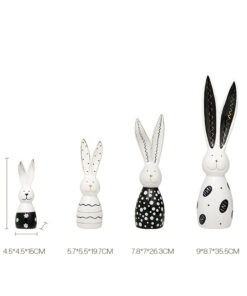 Bộ tượng thỏ bằng gốm