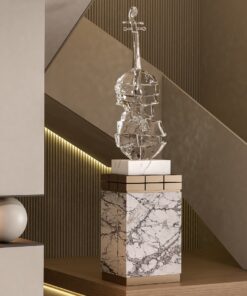 Mô hình đàn vilolon điêu khắc decor sảnh