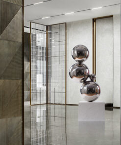 Mô hình quả bóng trang trí bằng inox