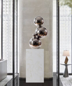 Mô hình quả bóng trang trí bằng inox