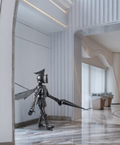 Tượng chiến binh đứng gác