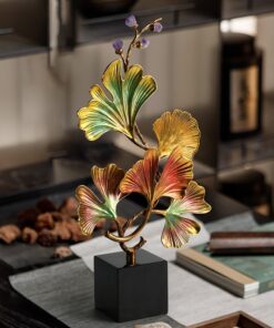 Đồ trang trí lá bạch quả tráng men