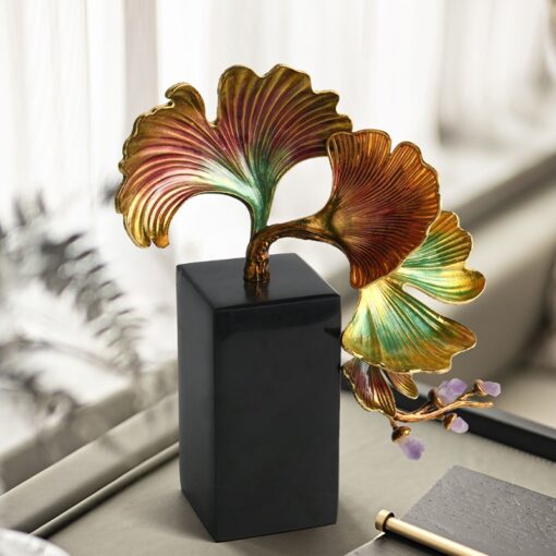 do-trang-tri-la-bach-qua-trang-men 2 Đồ trang trí lá bạch quả tráng men