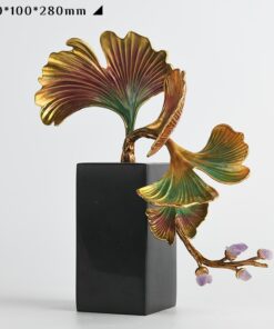 Đồ trang trí lá bạch quả tráng men