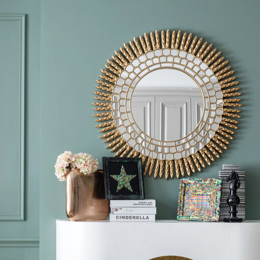 guong-tron-trang-tri-noi-that 5 Gương tròn trang trí nội thất