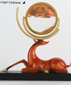 Tượng hươu kết hợp tranh cát lún