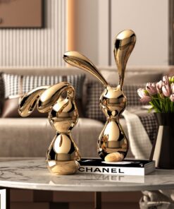 Tượng Thỏ Vàng Phong Cách Hiện Đại