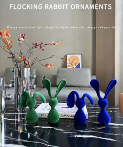Tượng thỏ để bàn, trang trí kệ decor