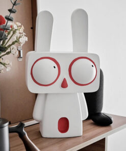 Tượng động vật dễ thương decor kệ sách